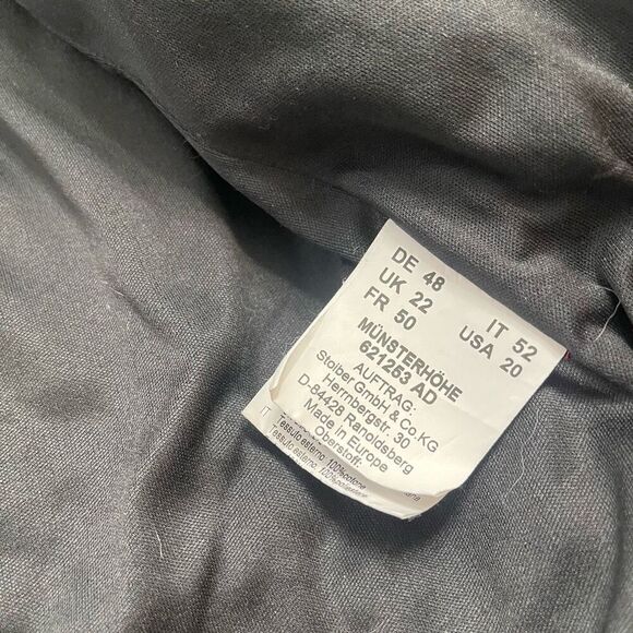 Almgwand Navy Blue Black White Wool Jacket Size 20 Fits Small - Picture 6 of 11